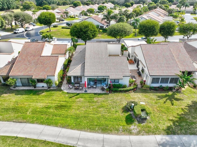 bird's eye view featuring a residential view