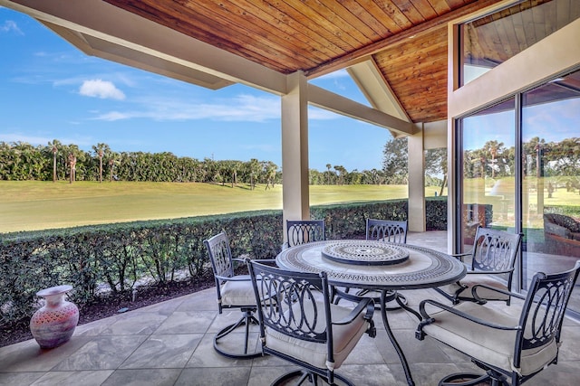 view of patio / terrace with outdoor dining area