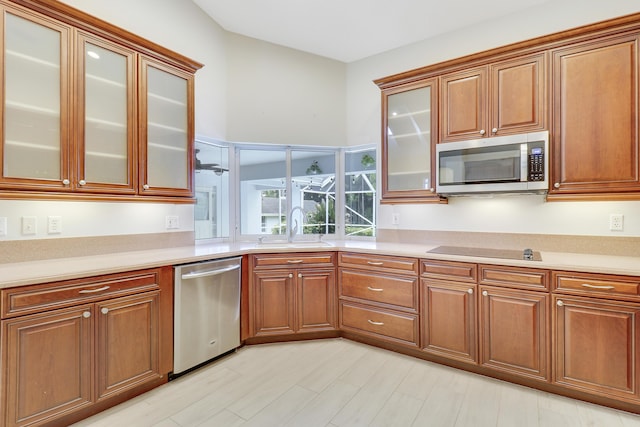 kitchen with sink and stainless steel appliances