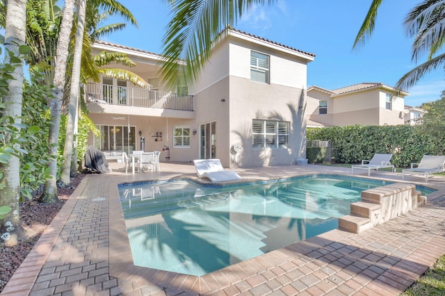 view of pool with a patio