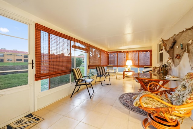 view of sunroom / solarium