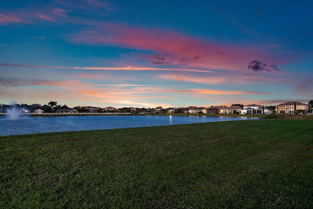 property view of water