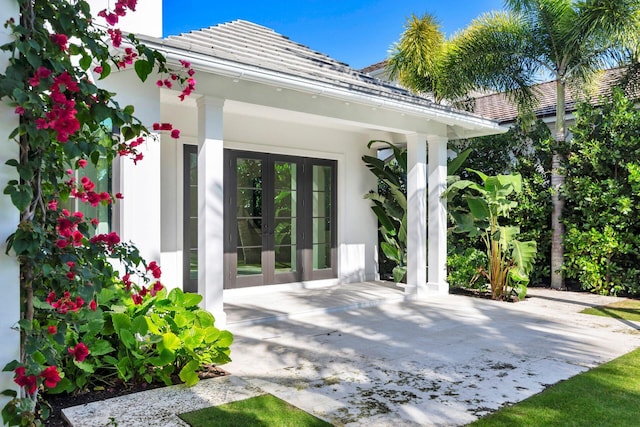 view of patio / terrace with french doors