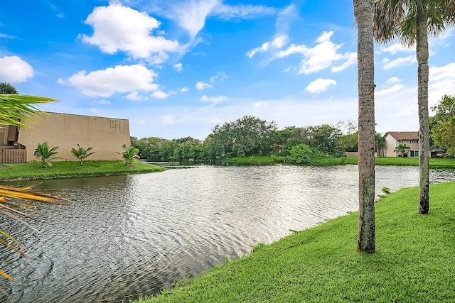 view of water feature