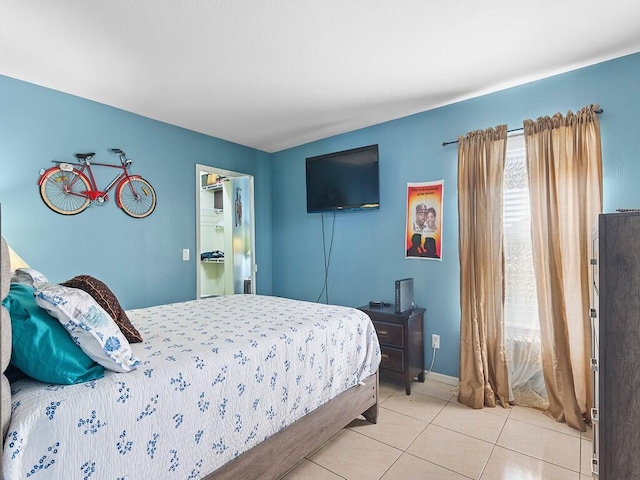 view of tiled bedroom