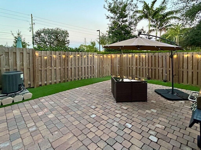 view of patio / terrace with cooling unit