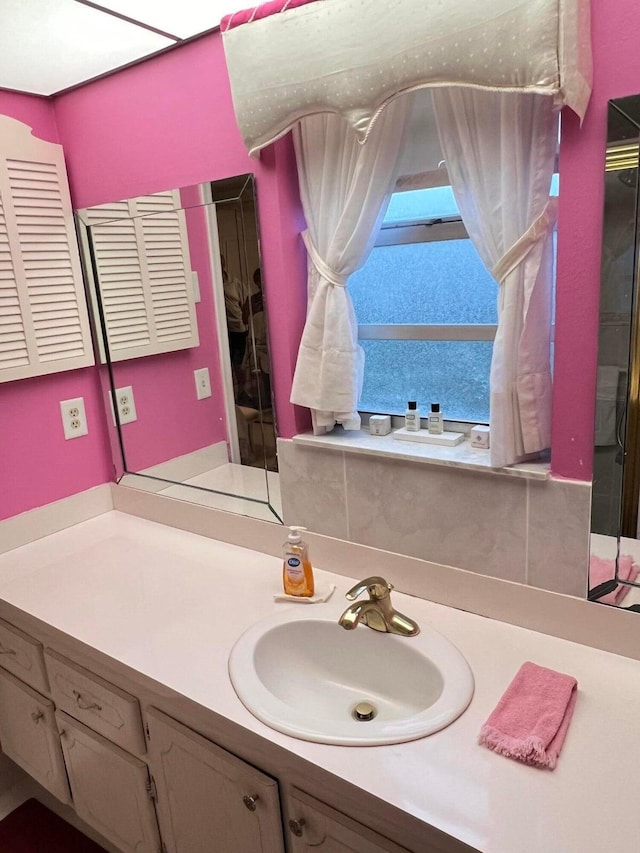 bathroom featuring vanity