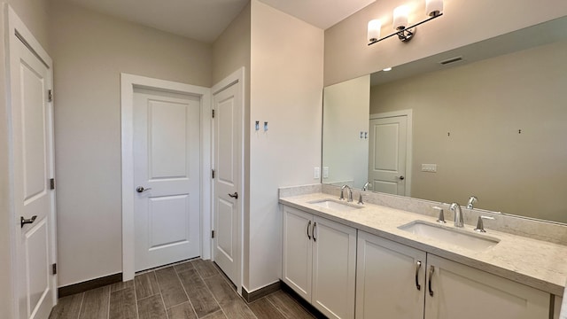 bathroom featuring vanity