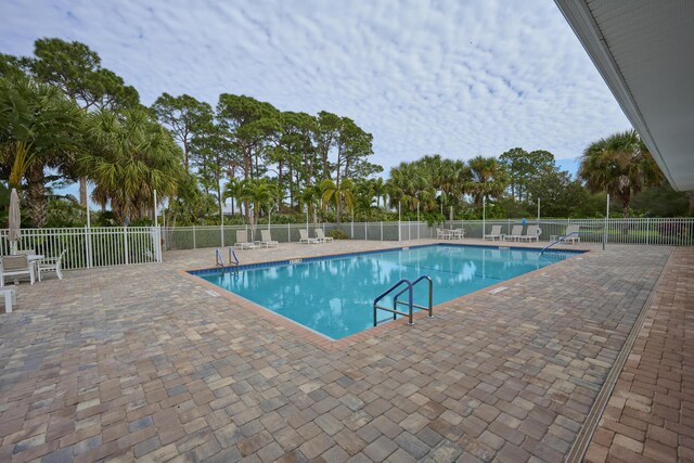 pool with fence