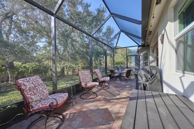 view of sunroom / solarium