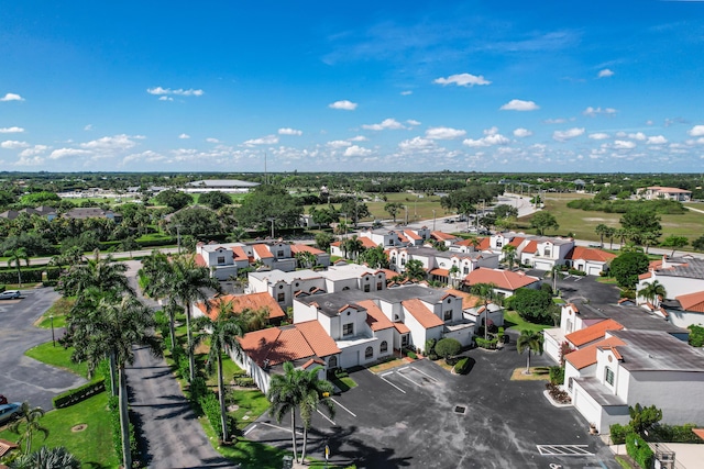 aerial view featuring a residential view