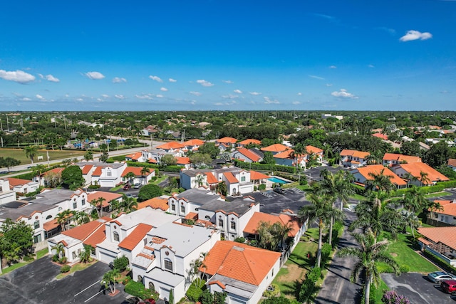 bird's eye view featuring a residential view