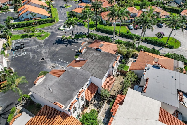 drone / aerial view with a residential view