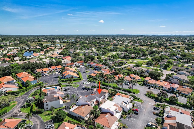 drone / aerial view featuring a residential view