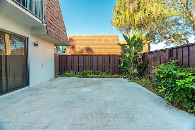 view of patio / terrace with a fenced backyard