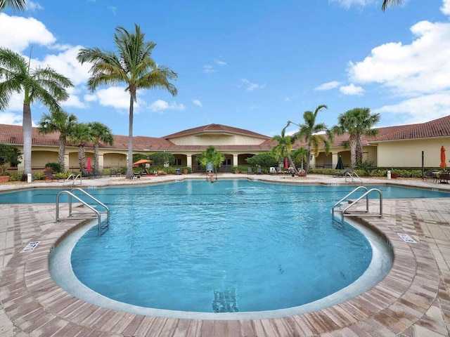 view of pool with a patio