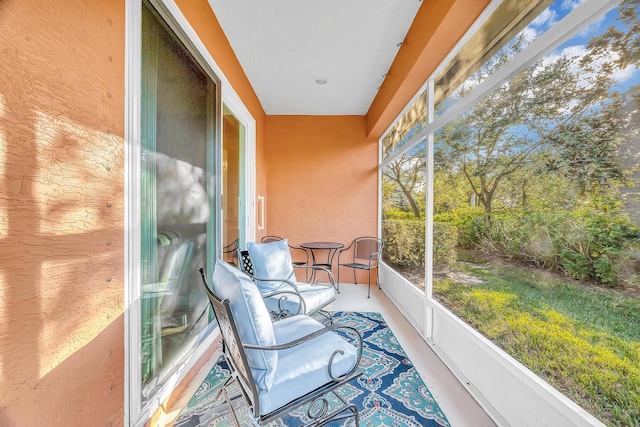 view of sunroom / solarium