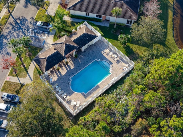 birds eye view of property