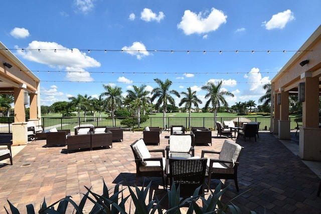 view of patio / terrace featuring outdoor lounge area