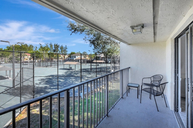 view of balcony