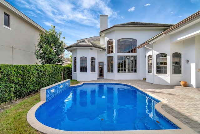 view of pool with a patio