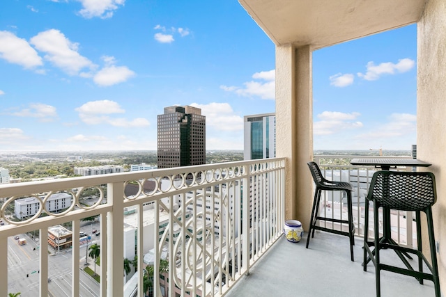 view of balcony