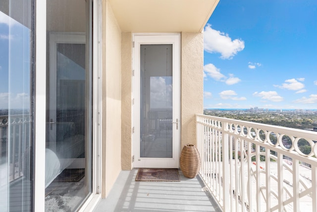 view of balcony