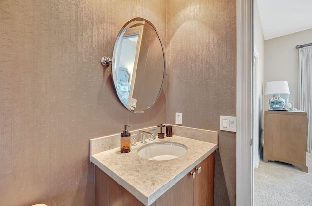 bathroom with vanity