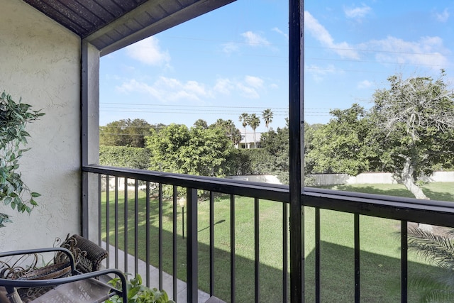 view of balcony