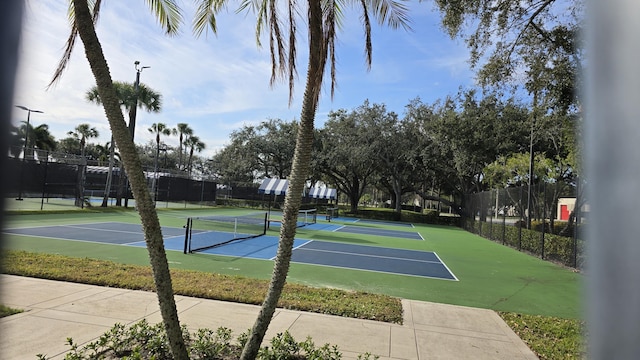 view of sport court