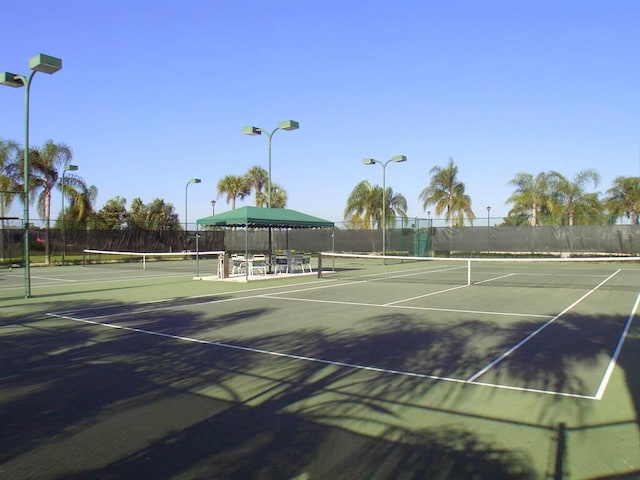 view of tennis court