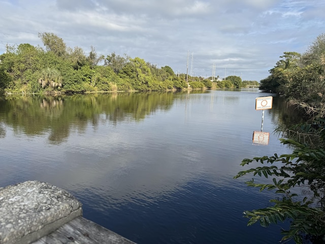 view of water feature