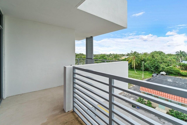 view of balcony