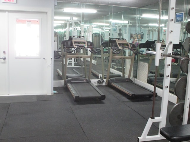 view of gym