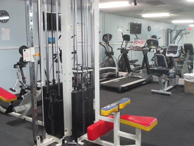 view of workout area