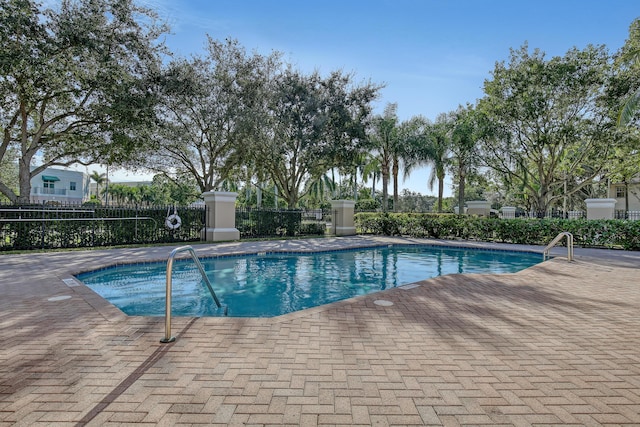 view of pool with a patio area