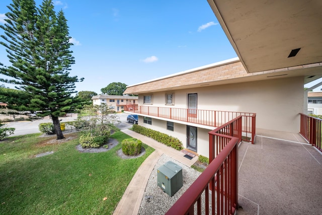 view of balcony