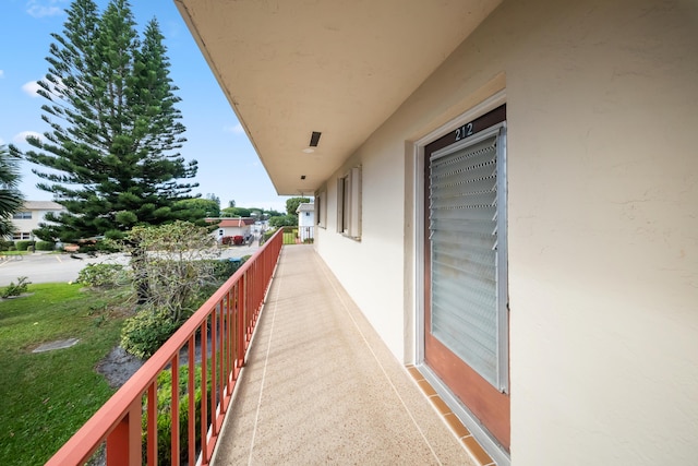 view of balcony