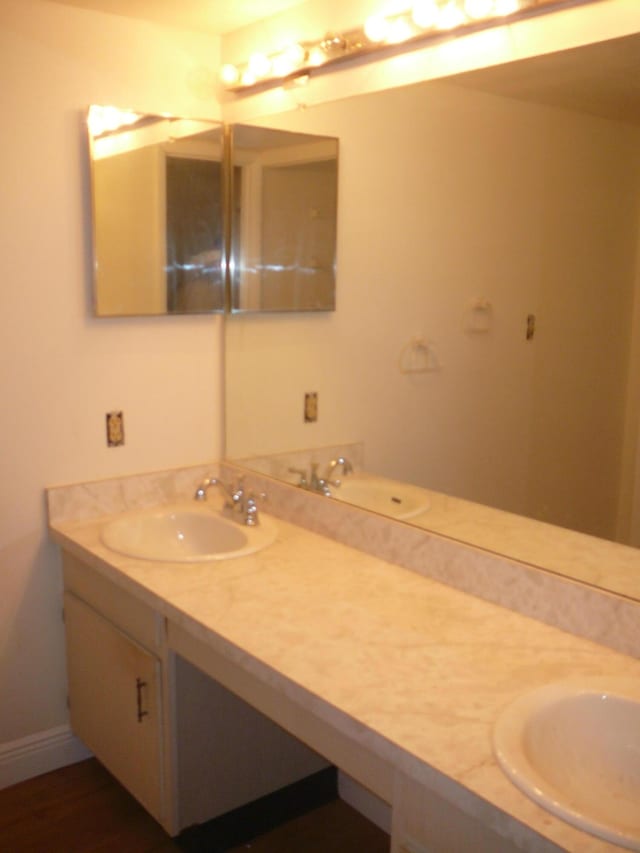 bathroom featuring vanity