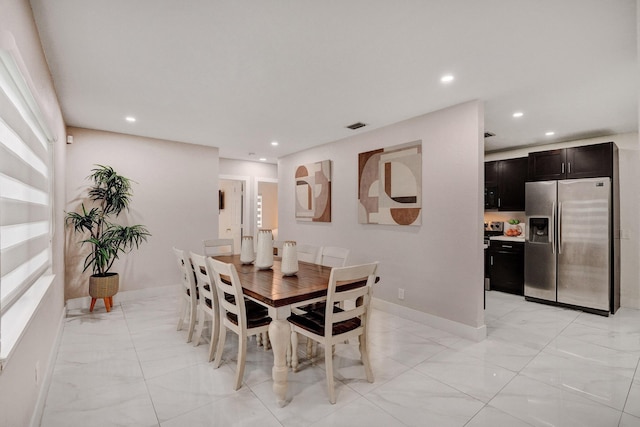 view of dining area