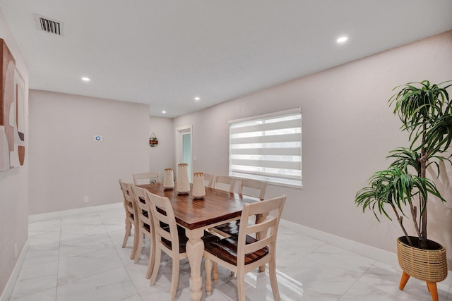 view of dining room