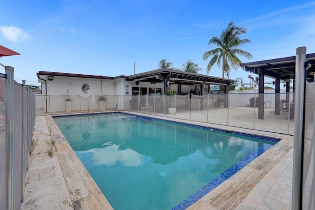 view of pool with a patio