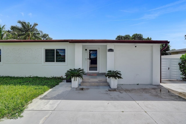 view of ranch-style home