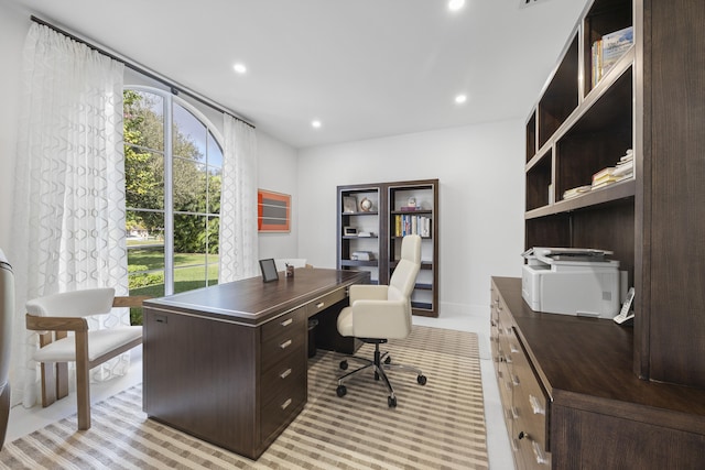 office with plenty of natural light