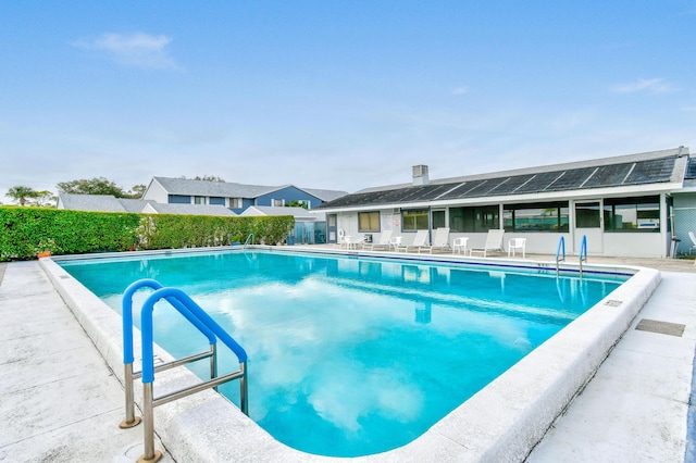 view of pool with a patio