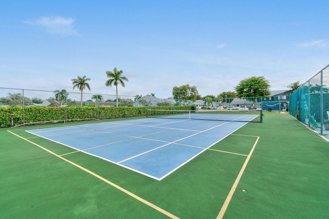 view of tennis court