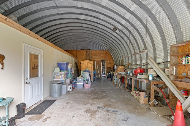 view of storage room