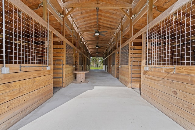 view of horse barn