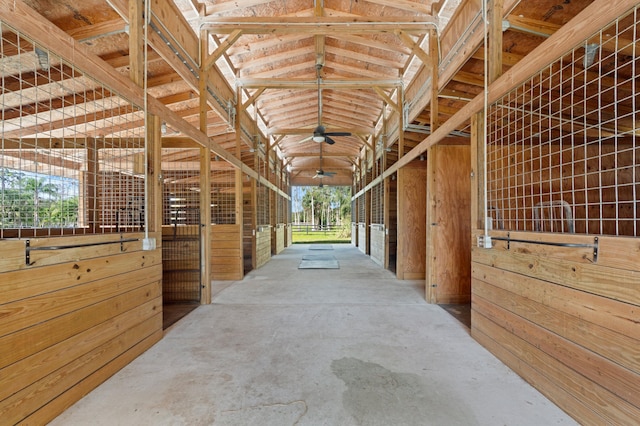 view of horse barn