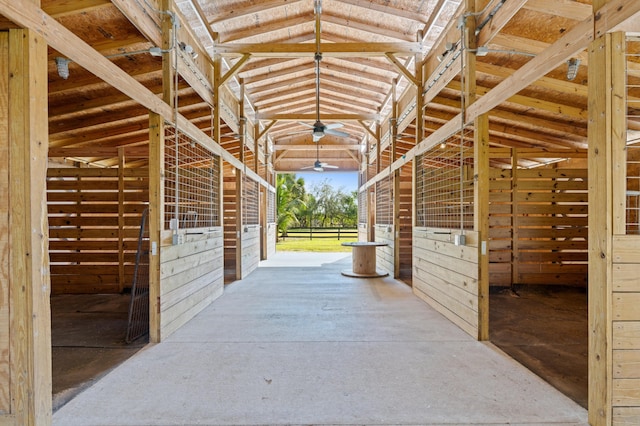 view of horse barn